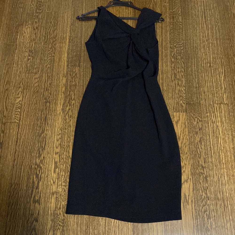 REISS black fitted knee length dress